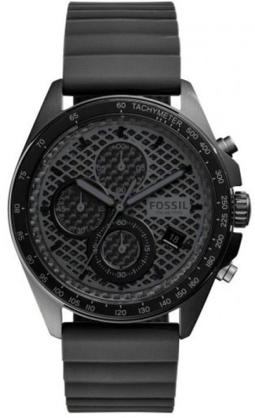 Correa de reloj Fossil CH3080 Silicona Gris antracita 22mm